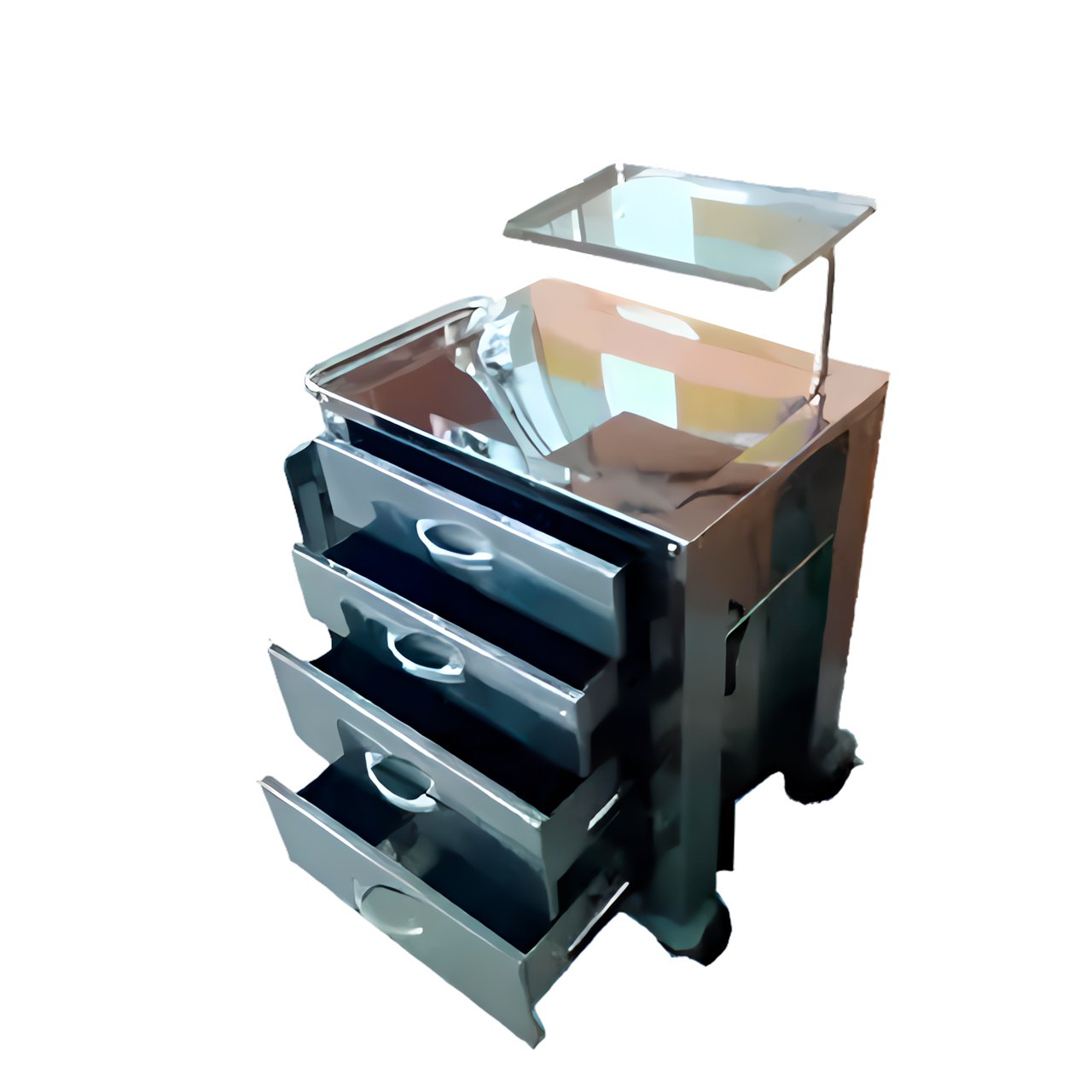 Carro de Emergência 04 Gavetas Inox